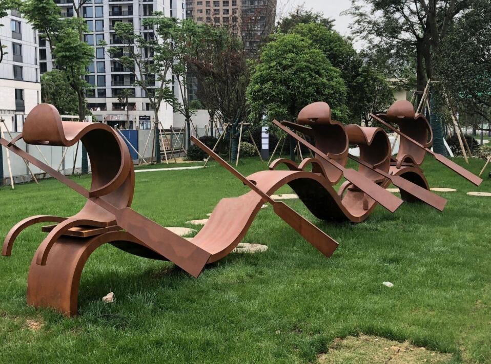 海伦锈钢板造型